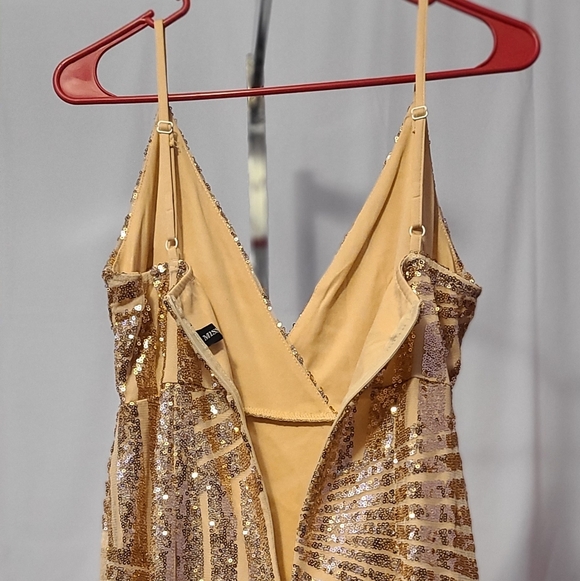 Miss ORD Sequin Gold Dress - Picture 10 of 13